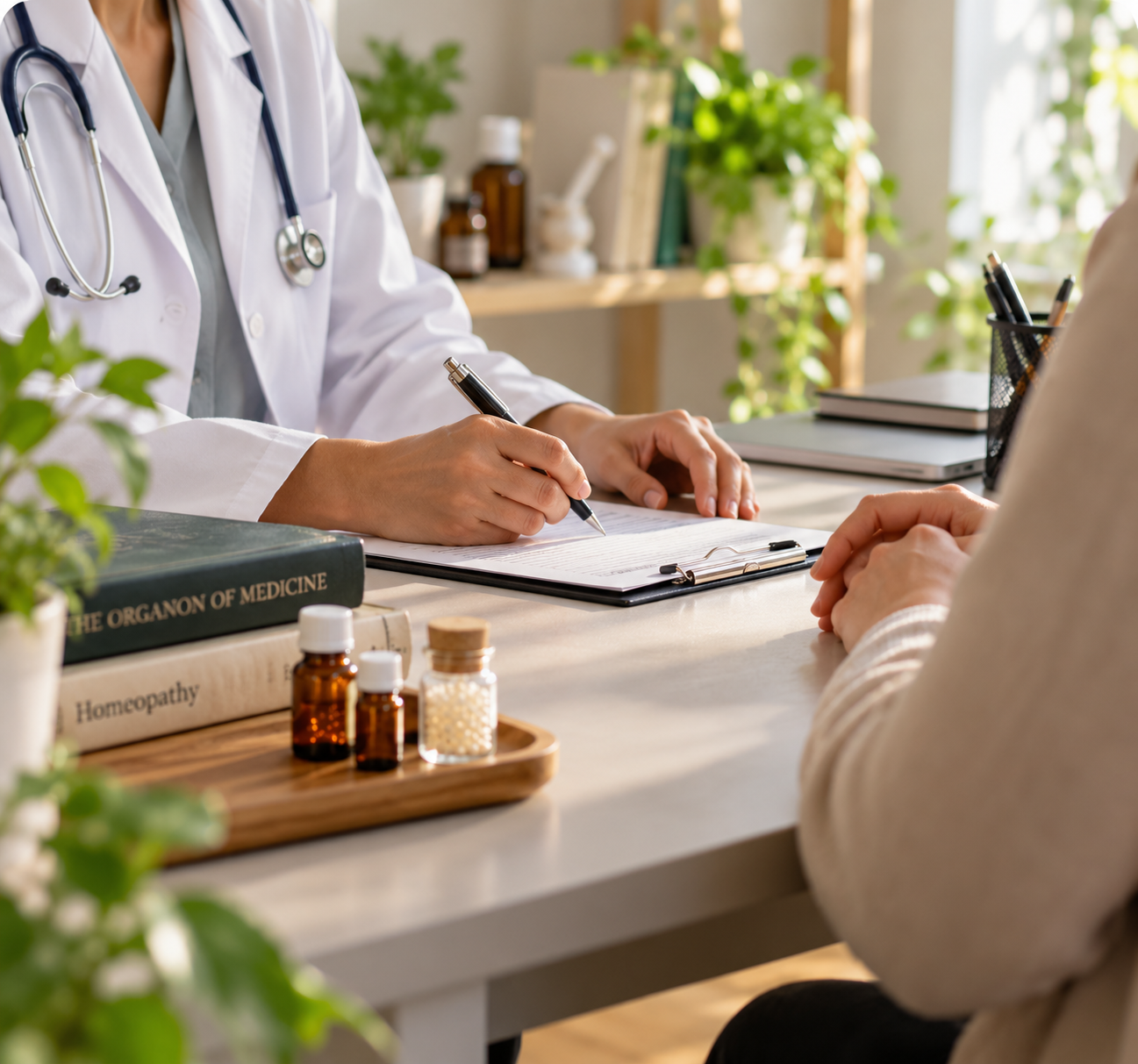 homeopathic consultation at the clinic